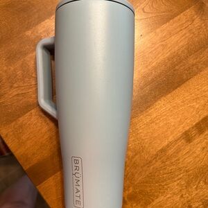 Blue Office Tumbler with Integrated Handle